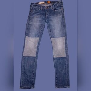 EUC Women's Pilcro & The Letterpress Patchwork Skinny Jeans Sz 26